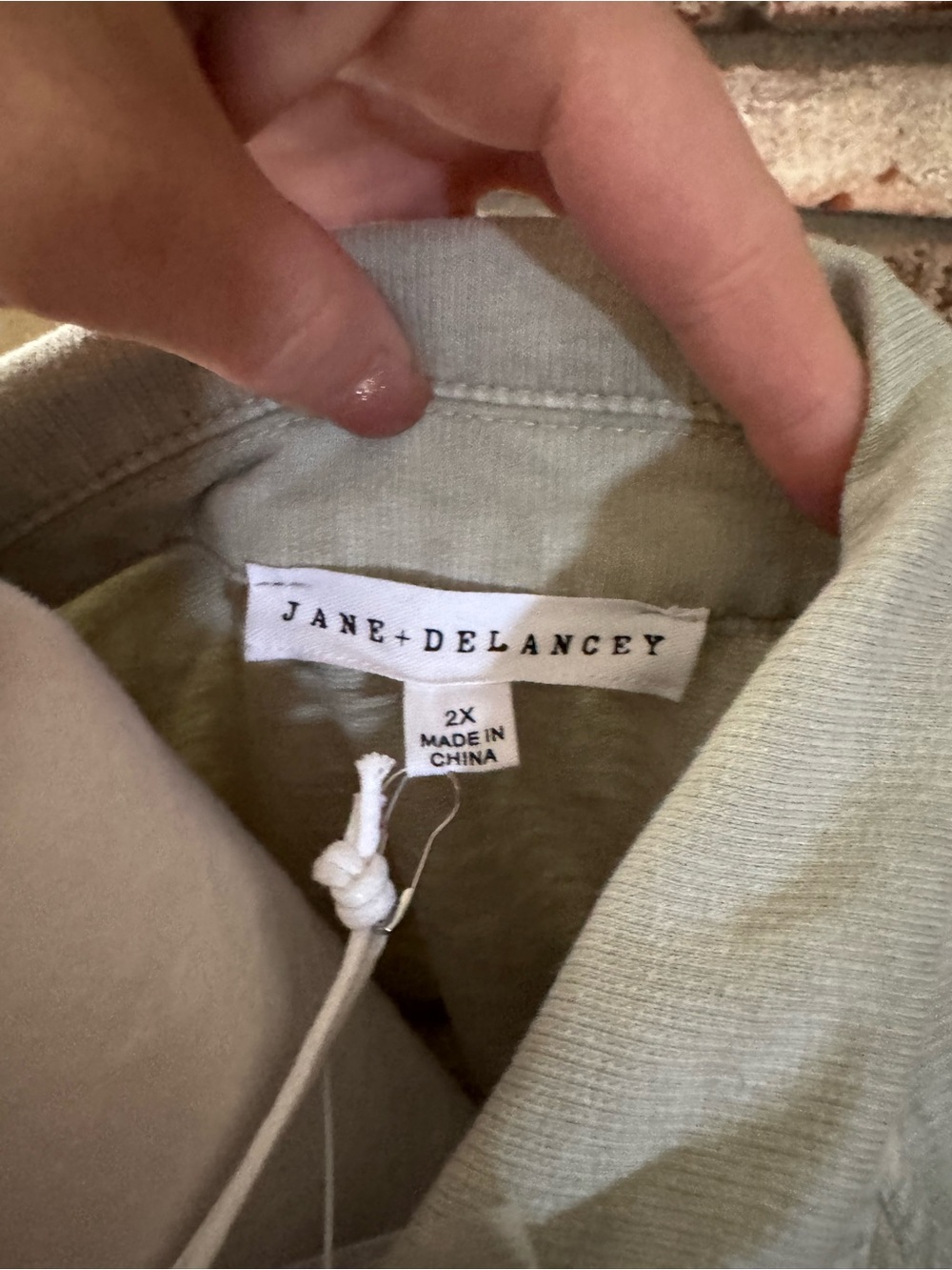 Jane + Delancey Sage Green Short Sleeve Button-Up Shirt - Picture 5 of 6